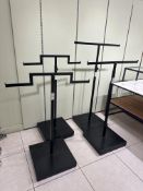4 x Adjustable Post Garment Rails - No Reserve