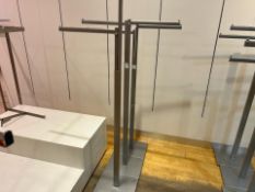 3 x Adjustable Metal Clothes Rail