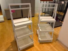 Pair Of 3 Tier Triangular Display Unit
