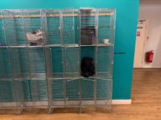 Pair Of Wire Lockers With 6 Slots