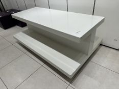 Large 2 Tier White Display Table - No Reserve