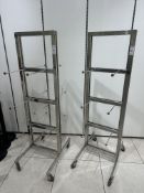 Pair Of Chrome Mobile Display Rails - No Reserve