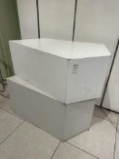 2 x Irregular Shaped Display Plinths - No Reserve