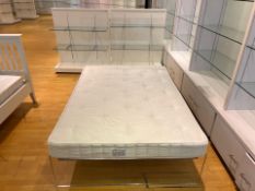 Clear PVC Frame Double Bed With Mattress