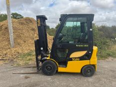 2012 Yale 18VX 1.8 Tonne Diesel Forklift, 3.3m Lift, Side Shift, Full Cab, 7312 Hours