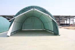 Unused S203012R PVC Shelter (20ft x 30ft x 12ft), Green, Brand New