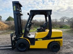 Yale 3.5 Tonne GDP35VX Diesel Forklift, 2015 Model, 5815mm Triple Mast & Side Shift, 8074 Hours
