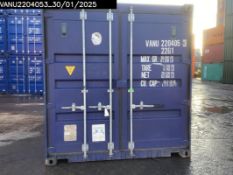 One Trip 20 Foot Shipping Container, 2021 Build