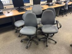 13 Grey Felt Office Chairs - No Reserve