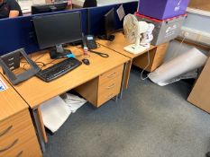 3x Straight Desks With Drawers- No Reserve