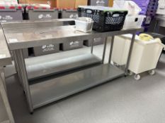 Stainless Steel Prep Table- No Reserve