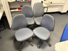 4x Grey Office Chairs- No Reserve