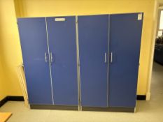 Wooden Lockable Cupboards x2- No Reserve