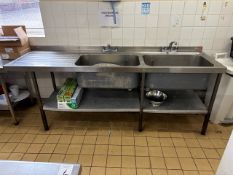 Dual Stainless Steel Sink Unit- No Reserve