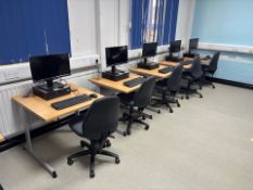 11 Wooden Top Tables - No Reserve