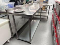 Stainless Steel Prep Table- No Reserve