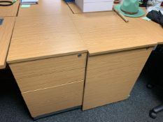 7 Assorted Desk Pedestals- No Reserve