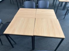 20 Assorted Wooden Top Tables - No Reserve