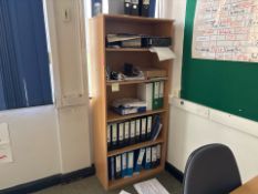 Beech Effect Wooden Bookshelf- No Reserve
