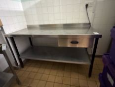 Stainless Steel Prep Table- No Reserve