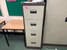 Silverline Brown Filing Cabinet- No Reserve