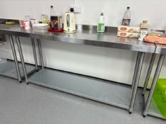 Vogue Stainless Steel Table- No Reserve