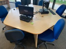 Hexagonal Computer Desk Unit - No Reserve