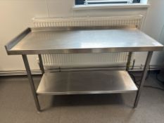 Stainless Steel Prep Table- No Reserve
