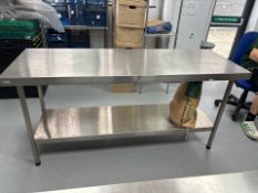 Stainless Steel Prep Table- No Reserve