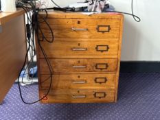 Wood Drawer Unit- No Reserve
