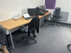 Office Of Beech Desks- No Reserve