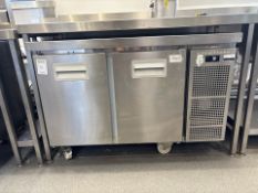 Snowflake Undercounter 2 Door Fridge-No Reserve