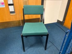 Green Fabric Chairs x10- No Reserve