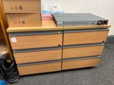 Bisley Nest Of 6 Lockers With Mechanical Lock