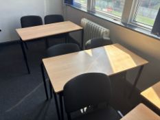 5 Rectangular Wooden Top Tables - No Reserve