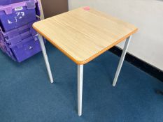 x11 Wooden Laquer Top Square Tables- No Reserve