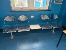 Built In Metal Waiting Bench- No Reserve