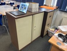 2 Assorted Filing Cabinets And A Metal Cabinet - No Reserve