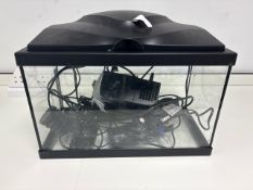 Small Fish Tank With LED Light- No Reserve