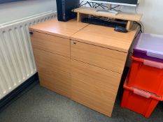 4 Wooden Pedestals- No Reserve