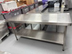 Stainless Steel Prep Table- No Reserve