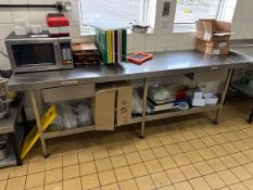 Stainless Steel Table With Drawers- No Reserve