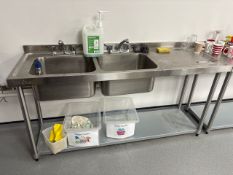 Vogue Stainless Steel Dual Sink Unit- No Reserve