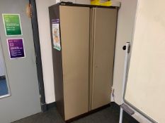 Brown Metal Triumph Cabinet And A Brown Metal Silverline Filing Cabinet - No Reserve