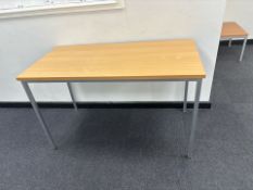 Beech Effect Straight Desks x5- No Reserve