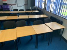 20 Wooden Top Square Tables - No Reserve