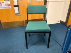 Green Fabric Chairs x10- No Reserve