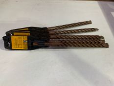 5 DeWalt 15mm SDS Plus Drill Bits 210mm x 260mm