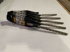 5 DeWalt 8mm SDS Plus Drill Bits 160mm x 100mm