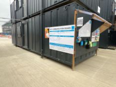 Worksite Shipping Container With Locker Room